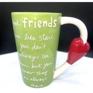 Sandra Magsamen Designer Mug Coffee Tea Large Cup "Good friends Are Like Stars"